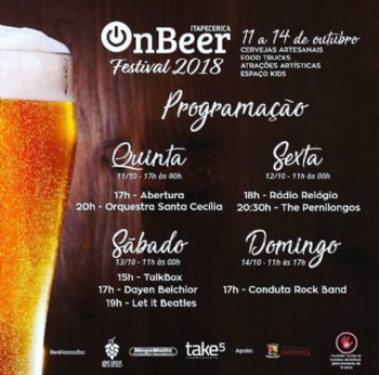 Itapecerica irá receber festival de cerveja artesanal pela primeira vez