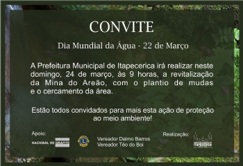 Prefeitura realiza revitalização da Mina do Areão