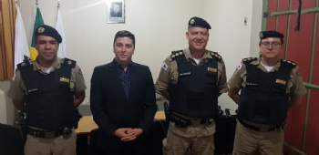 Comandantes da Polícia Militar se reúnem com o prefeito Wirley Reis