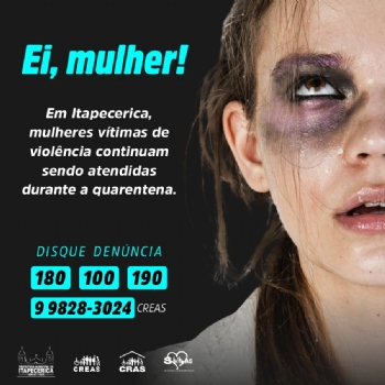 Campanha sobre violência contra a mulher é realizada pela Prefeitura