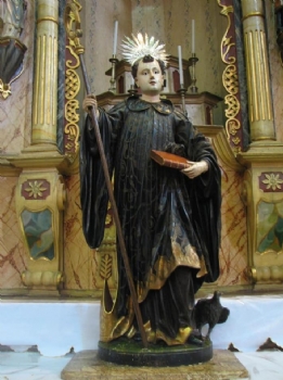Imagem de São Bento que fica no altar principal da Igreja Matriz será restaurada