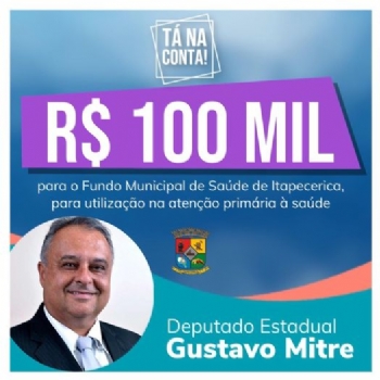 Itapecerica recebe R$ 100 mil de emenda parlamentar do deputado estadual Gustavo Mitre