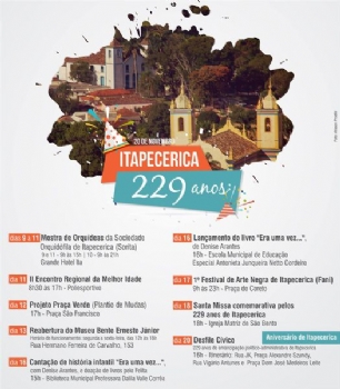 Itapecerica completa 229 anos de emancipação político-administrativa