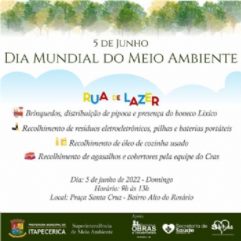 Prefeitura realiza evento comemorativo ao Dia Mundial do Meio Ambiente