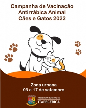 Prefeitura realiza campanha de vacinação antirrábica animal