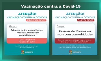 Vacinação contra Covid-19: fique atento e proteja você e sua família!
