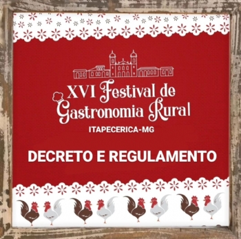 Prefeitura publica decreto com regulamento do Festival de Gastronomia
