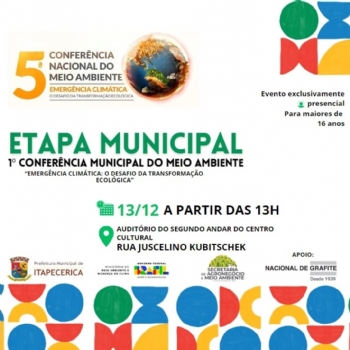 Itapecerica realiza primeira Conferência Municipal do Meio Ambiente