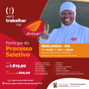 Mais oportunidades para nossa população