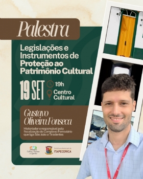 Itapecerica recebe especialista para palestra sobre patrimônio histórico