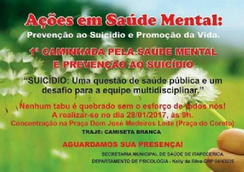 Prefeitura promove ação de prevenção ao suicídio e promoção da vida