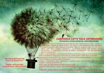 Equipe de Psicologia da Prefeitura promove roda de conversa sobre a depressão
