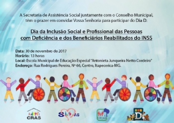 Prefeitura promove Dia da Inclusão Social e Profissional das Pessoas com Deficiência