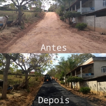 Vias do distrito de Marilândia são asfaltadas