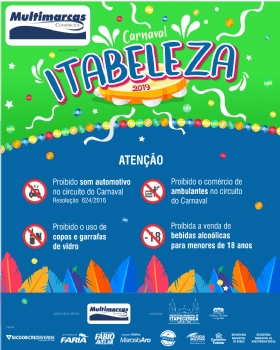 Prefeitura divulga restrições adotadas para manter a ordem durante o Carnaval Itabeleza 2019