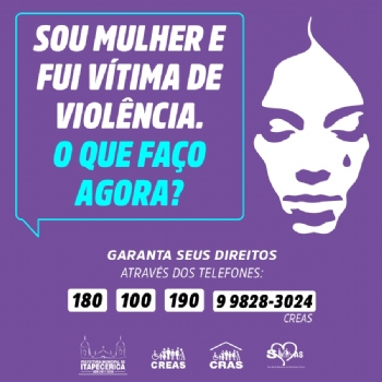 Prefeitura continua campanha sobre violência contra a mulher