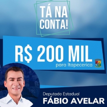 Itapecerica recebe R$ 200 mil do deputado estadual Fábio Avelar