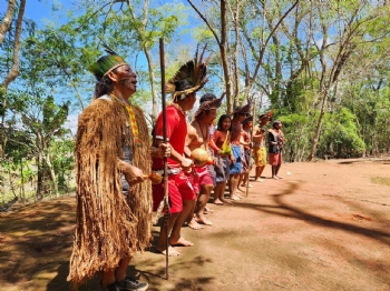 Aldeia Muã Mimatxi realiza ritual para celebrar a chegada das águas