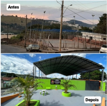 Quadra poliesportiva do bairro Ingás será inaugurada após obras de reforma