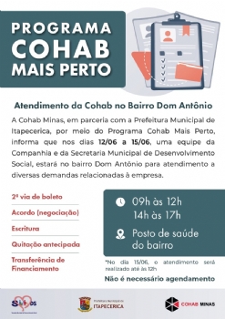 Cohab e Secretaria de Desenvolvimento Social realizam ação no bairro Dom Antônio