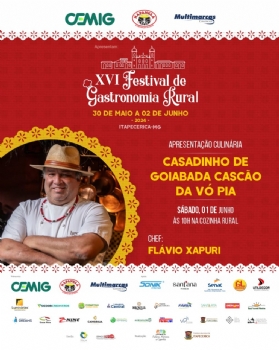 Festival de Gastronomia Rural divulga segundo dia de oficinas
