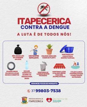 Dengue: cuidado redobrado no período chuvoso!