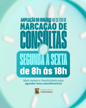 Prefeitura de Itapecerica amplia horário de funcionamento do setor de Marcação de Consultas