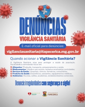 Vigilância Sanitária: Denuncie irregularidades e ajude a proteger a saúde pública