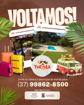 Prefeitura reativa o Instagram “Turista em Casa” para fortalecer o turismo e incentivar a hospedagem alternativa em Itapecerica