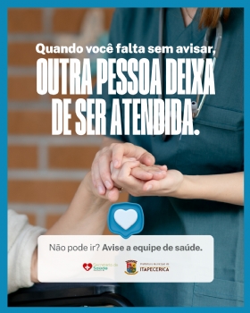 Avisar com antecedência faz a diferença: um gesto simples que ajuda a salvar atendimentos