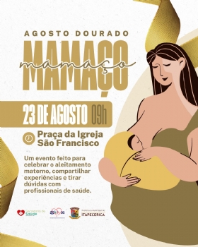 A Prefeitura de Itapecerica promove o Mamaço em celebração ao Agosto Dourado 