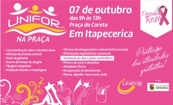Projeto Unifor na Praça oferece atividades e serviços gratuitos em Itapecerica